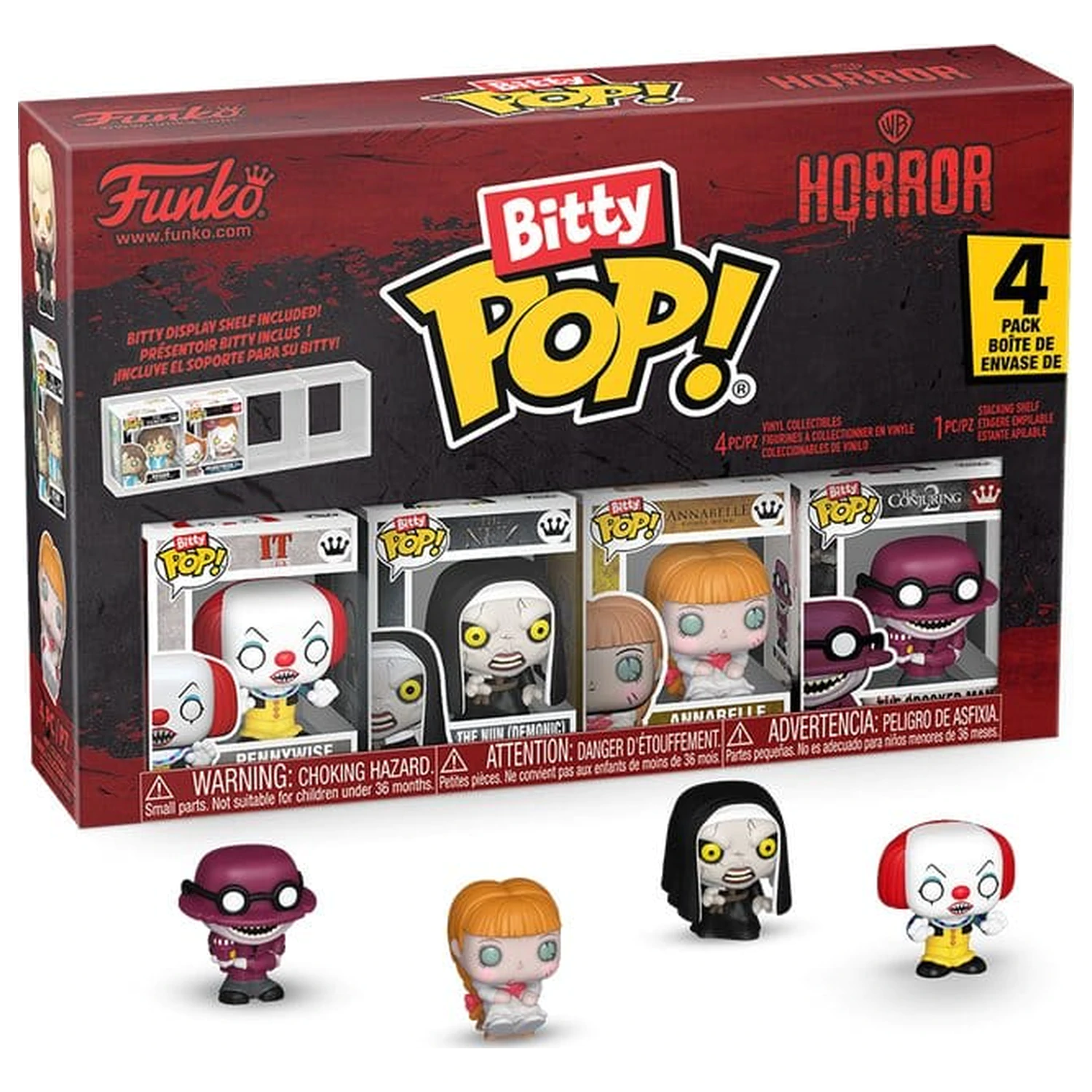 IT Bitty Funko POP! Vinyl Figur 4er-Pack Pennywise 2,5 cm Produktfoto