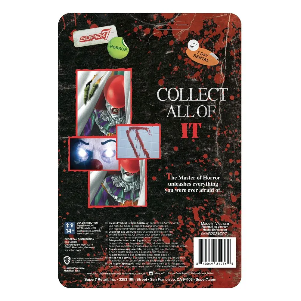 Stephen Kings Es ReAction Actionfigur Pennywise (Clown) 10 cm Produktfoto