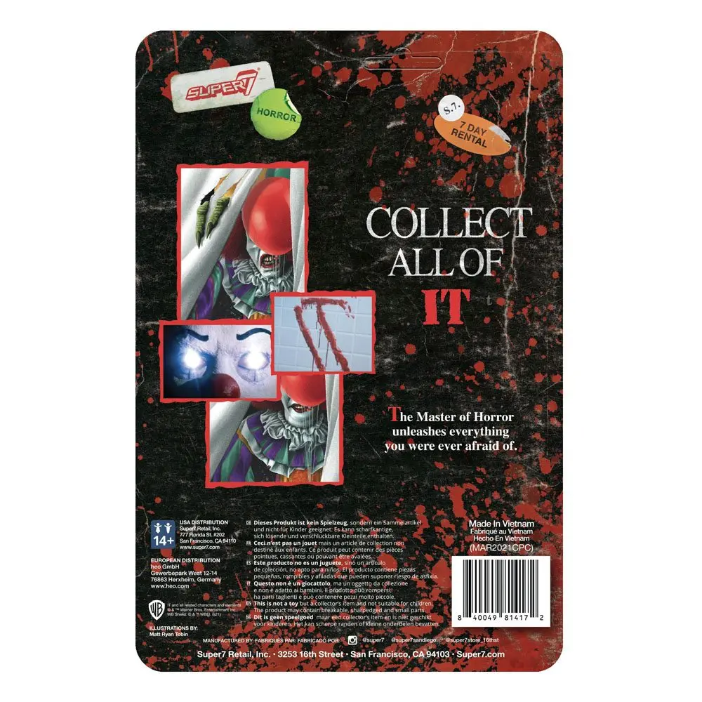 Stephen Kings Es ReAction Actionfigur Pennywise (Monster) 10 cm Produktfoto