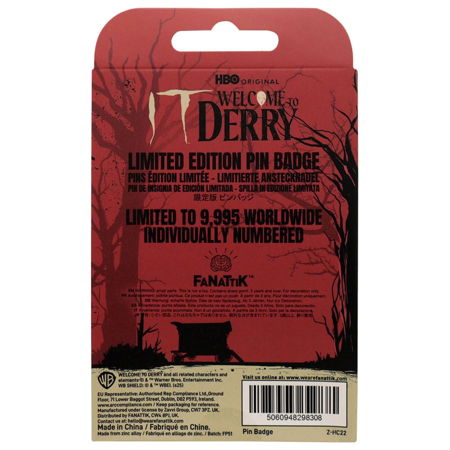 Es Anstecker IT: Welcome to Derry DAFB Limitierte Auflage Produktfoto