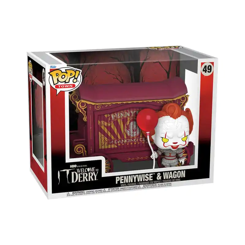 It-Welcome to Derry Funko POP! Town Vinyl Figur Pennywise & Wagon 9 cm Produktfoto