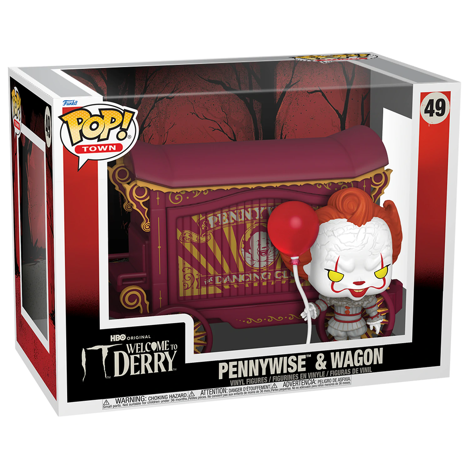 It-Welcome to Derry Funko POP! Town Vinyl Figur Pennywise & Wagon 9 cm Produktfoto