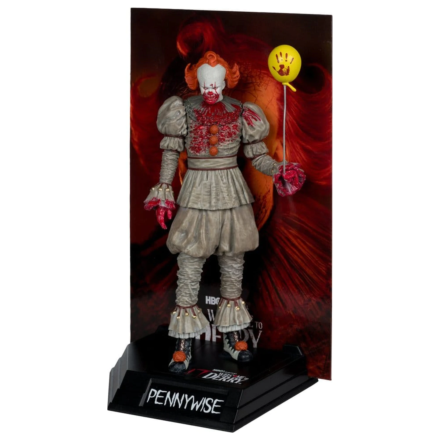 It Welcome to Derry Movie Maniacs Figur Pennywise (Bloody) 16 cm Produktfoto