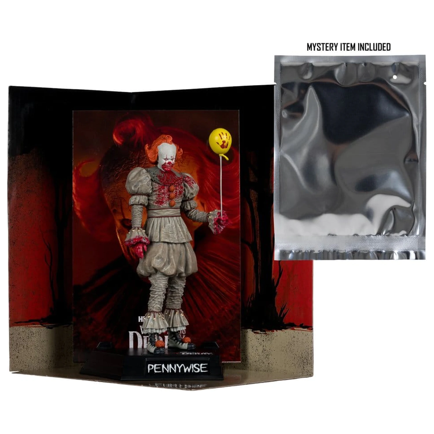It Welcome to Derry Movie Maniacs Figur Pennywise (Bloody) 16 cm Produktfoto