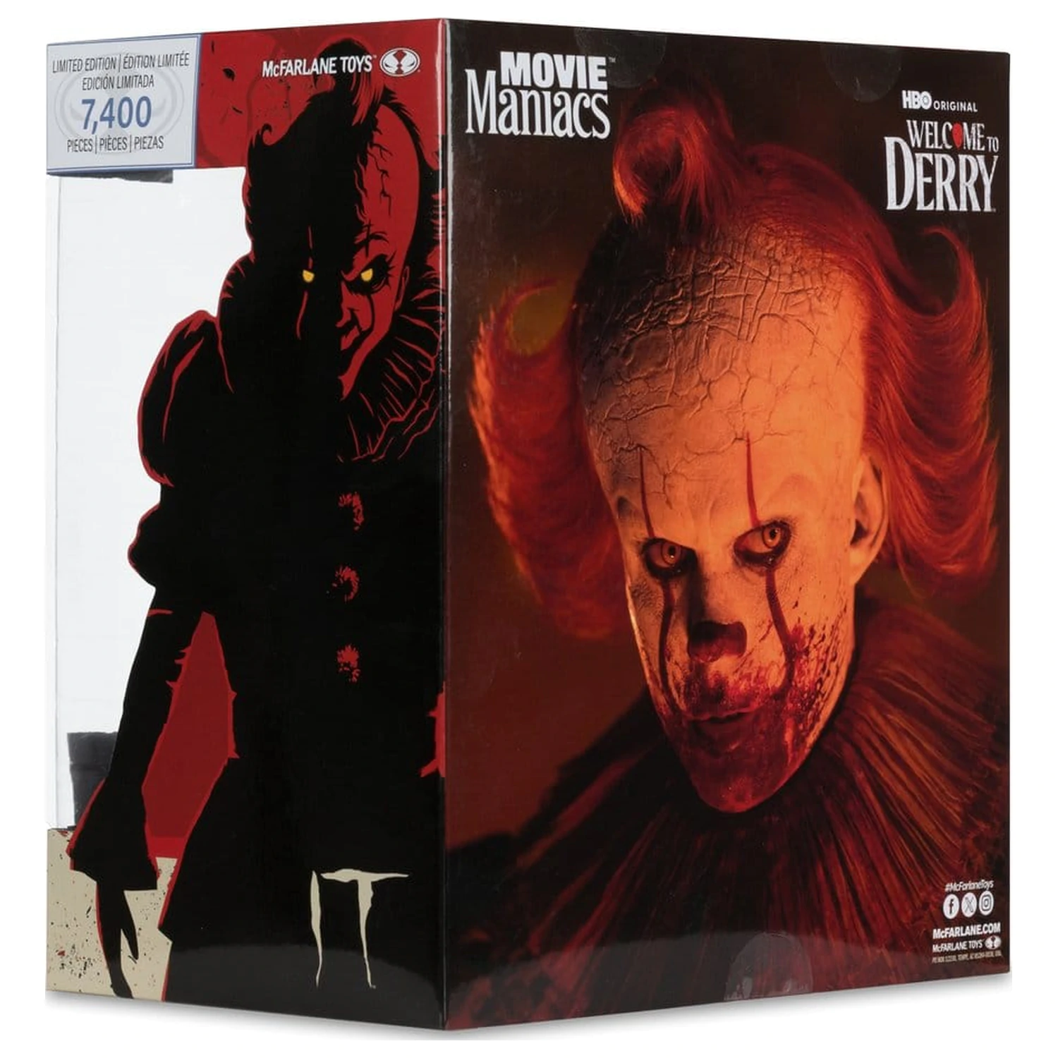 It Welcome to Derry Movie Maniacs Figur Pennywise (Bloody) 16 cm Produktfoto
