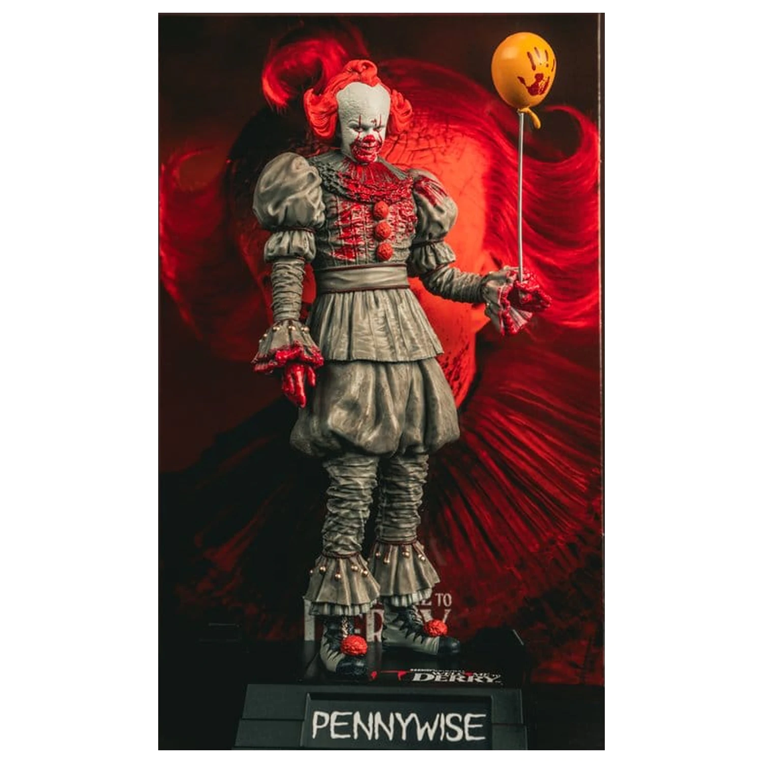 It Welcome to Derry Movie Maniacs Figur Pennywise (Bloody) 16 cm Produktfoto