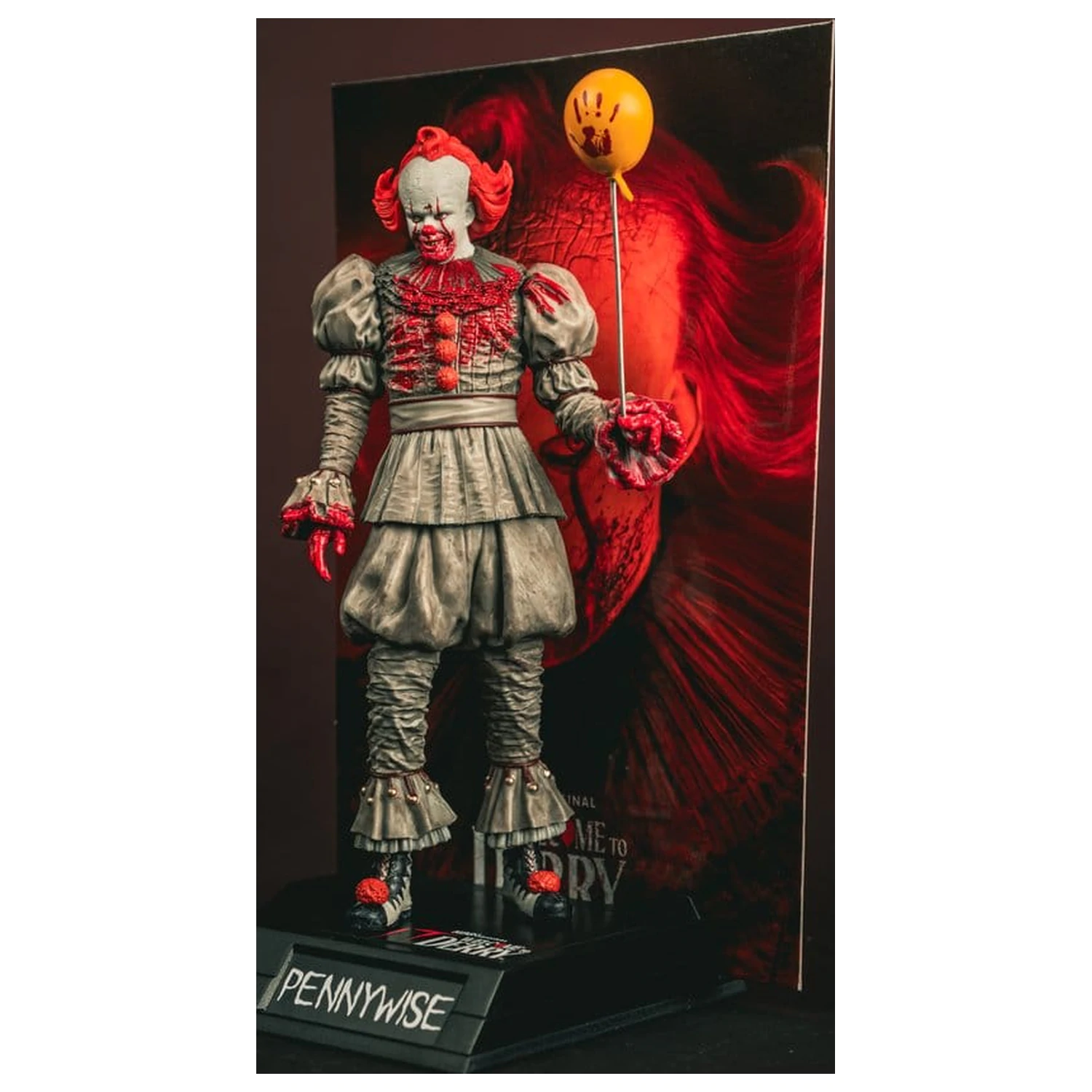 It Welcome to Derry Movie Maniacs Figur Pennywise (Bloody) 16 cm Produktfoto