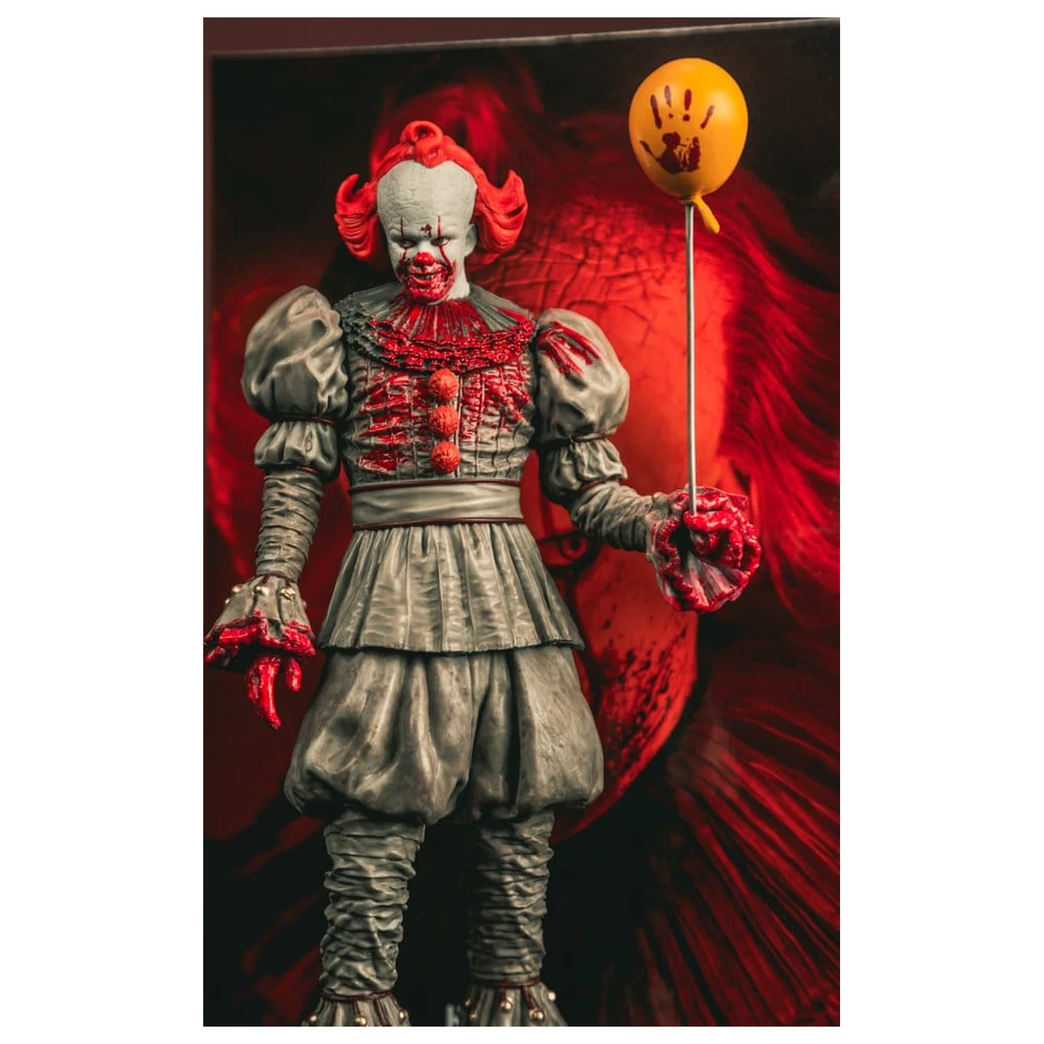 It Welcome to Derry Movie Maniacs Figur Pennywise (Bloody) 16 cm Produktfoto
