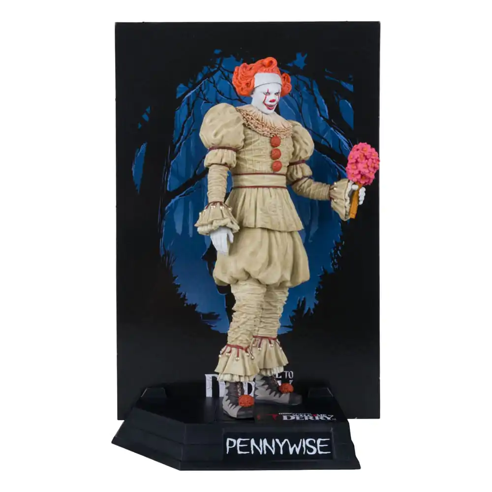 It: Welcome to Derry Movie Maniacs PVC Figur Pennywise (Flashback) (Gold Label) 16 cm Produktfoto