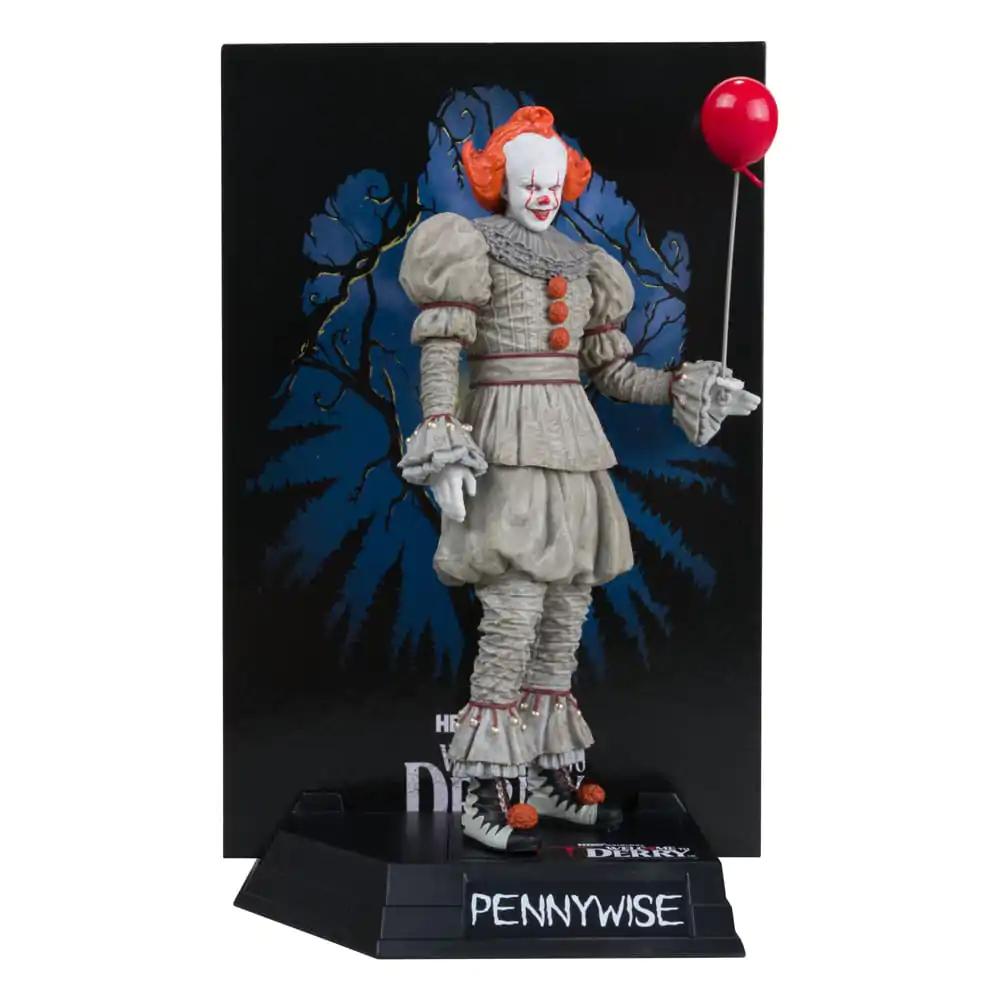 It: Welcome to Derry Movie Maniacs PVC Figur Pennywise (Gold Label) 16 cm Produktfoto