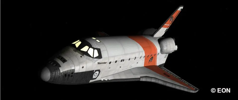 James Bond Modellbausatz Geschenkset Moonraker Produktfoto