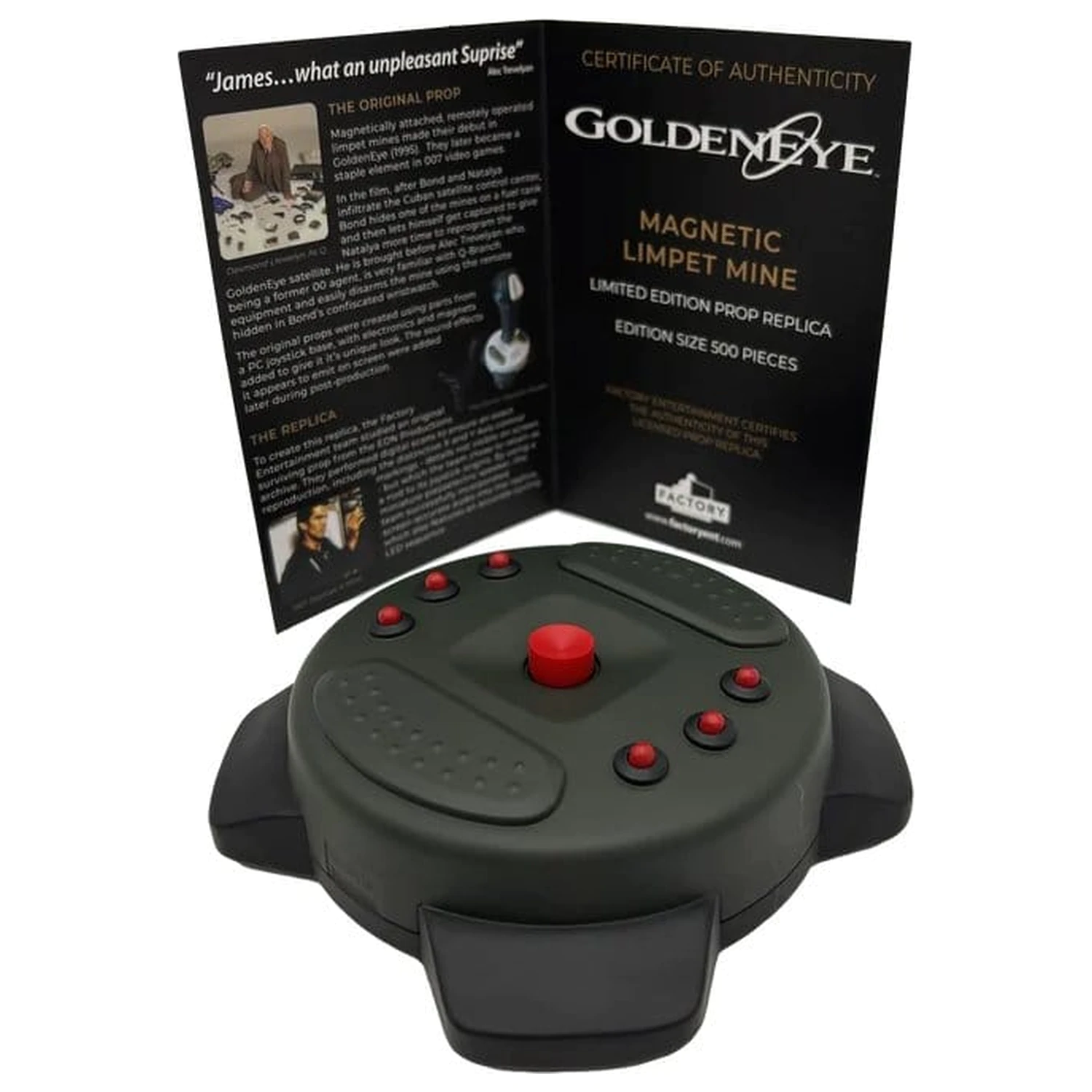 James Bond Prop Replik 1/1 GoldenEye Magnetic Limpet Mine 33 cm Limitierte Auflage Produktfoto