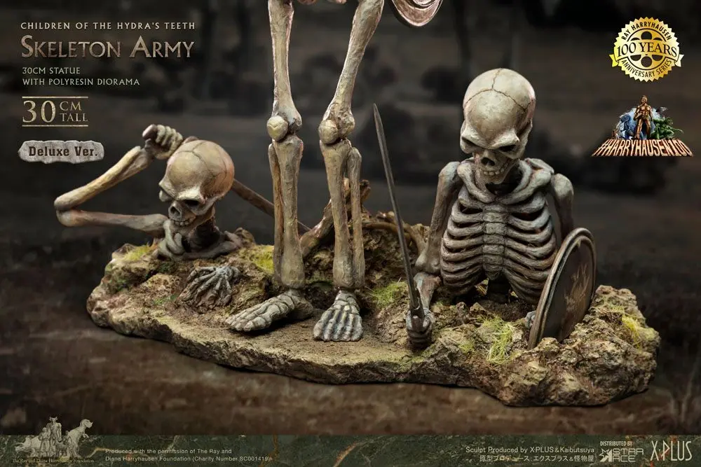 Jason and the Argonauts Gigantic Soft Vinyl Statue Ray Harryhausens Skeleton Army (Children of the Hydra's Teeth) Deluxe Version 32 cm Produktfoto