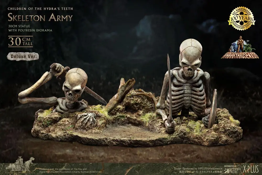 Jason and the Argonauts Gigantic Soft Vinyl Statue Ray Harryhausens Skeleton Army (Children of the Hydra's Teeth) Deluxe Version 32 cm Produktfoto