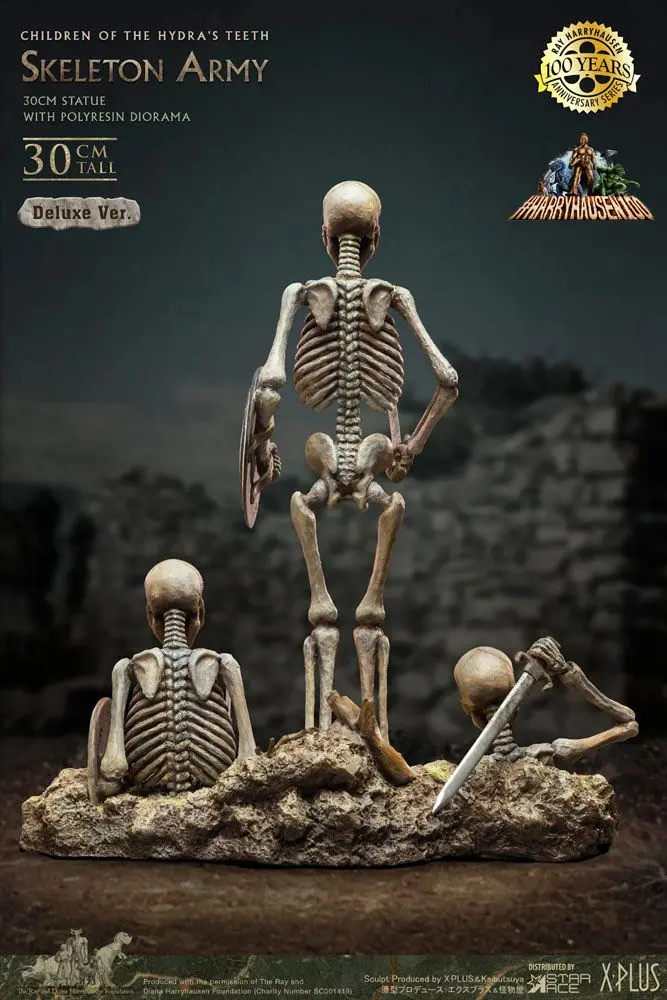 Jason and the Argonauts Gigantic Soft Vinyl Statue Ray Harryhausens Skeleton Army (Children of the Hydra's Teeth) Deluxe Version 32 cm Produktfoto