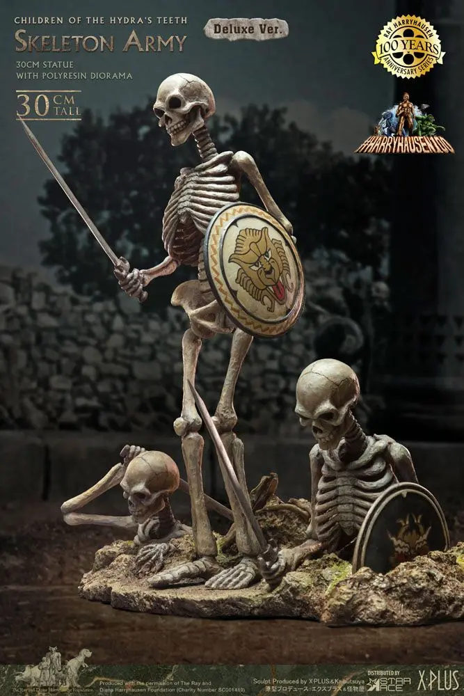 Jason and the Argonauts Gigantic Soft Vinyl Statue Ray Harryhausens Skeleton Army (Children of the Hydra's Teeth) Deluxe Version 32 cm Produktfoto