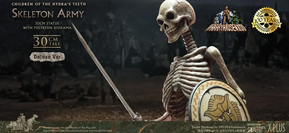 Jason and the Argonauts Gigantic Soft Vinyl Statue Ray Harryhausens Skeleton Army (Children of the Hydra's Teeth) Deluxe Version 32 cm Produktfoto