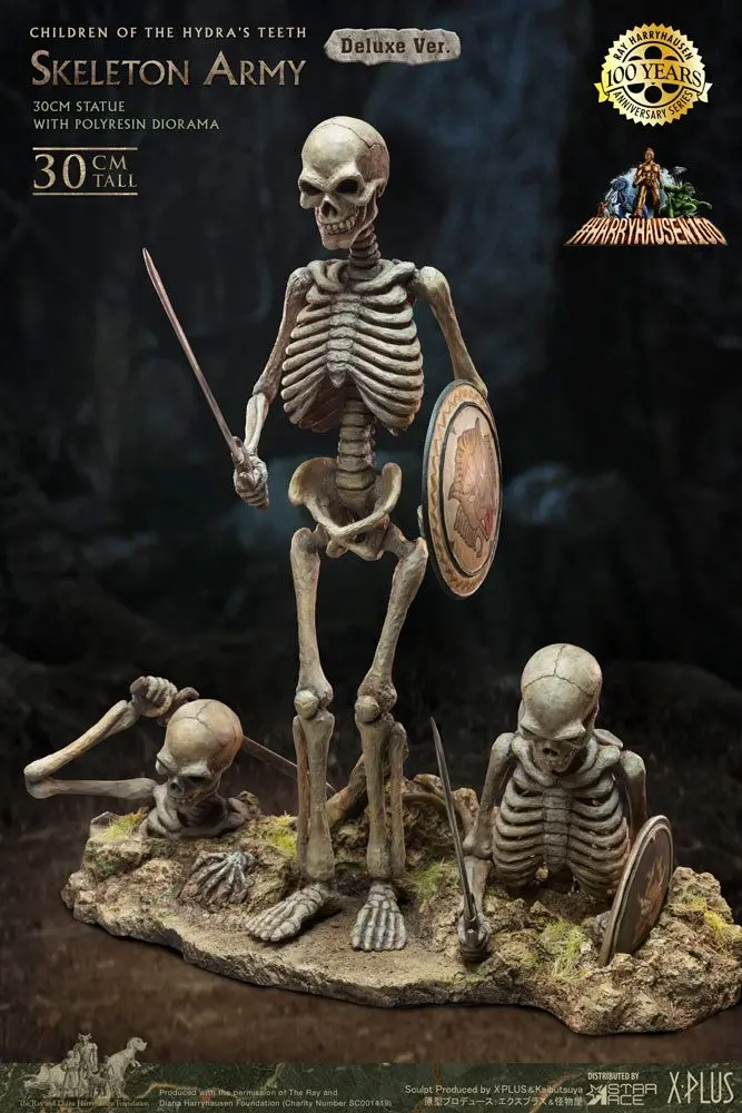Jason and the Argonauts Gigantic Soft Vinyl Statue Ray Harryhausens Skeleton Army (Children of the Hydra's Teeth) Deluxe Version 32 cm Produktfoto