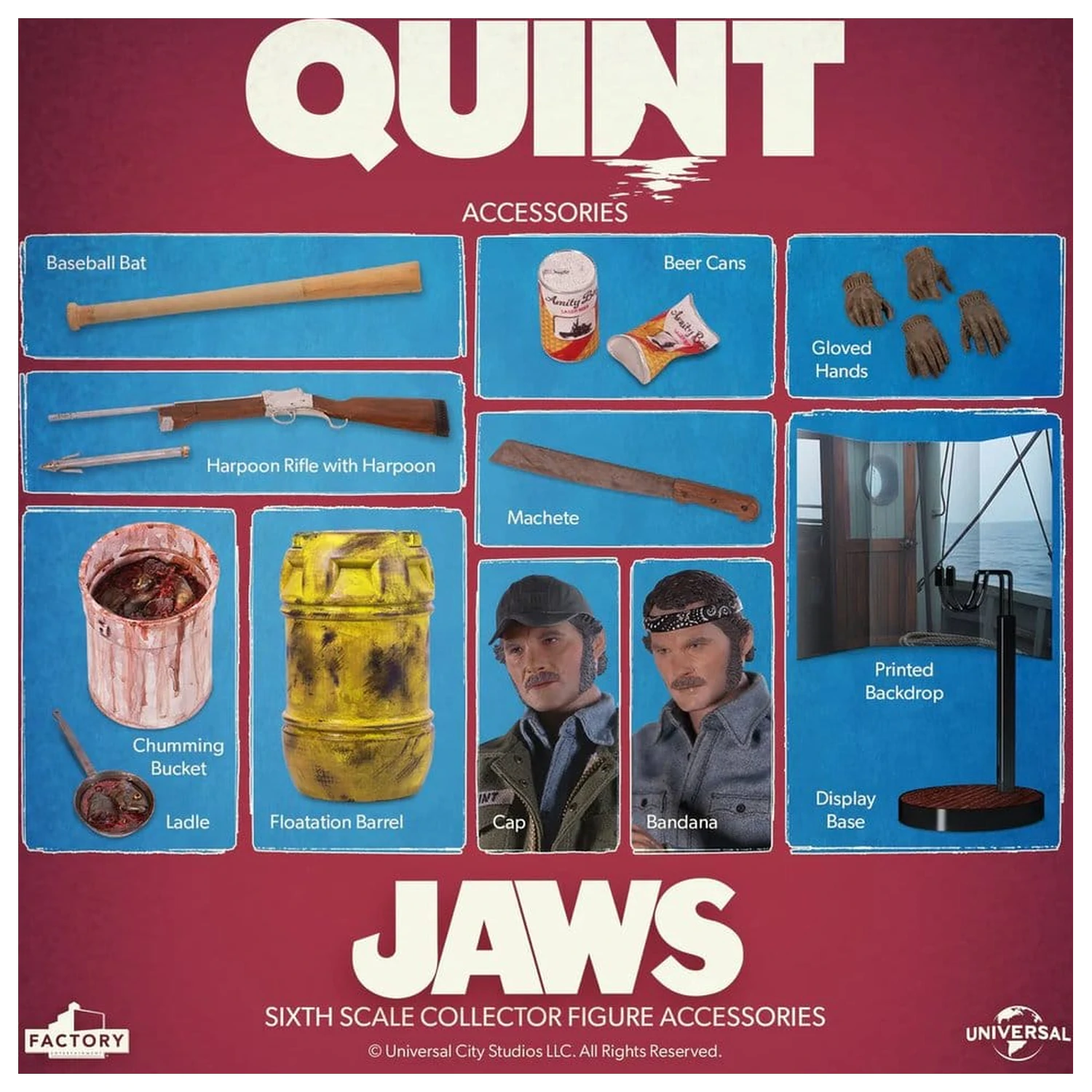 Jaws Actionfigur 1/6 Quint 15 cm Produktfoto