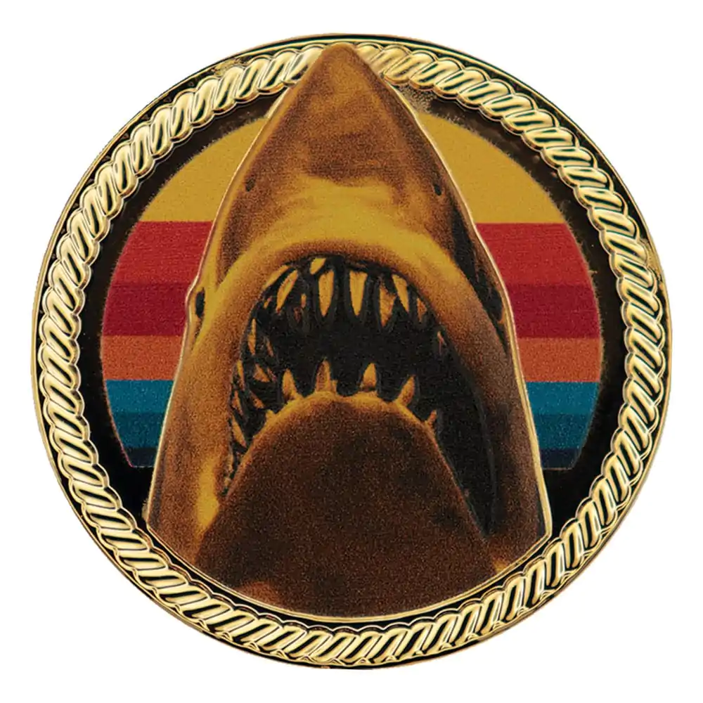 Jaws Collectable Münze 50. Jahrestag 24k Vergoldet Limited Edition Produktfoto