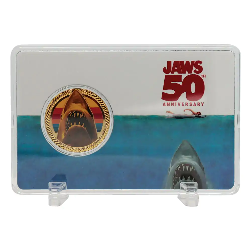 Jaws Collectable Münze 50. Jahrestag 24k Vergoldet Limited Edition Produktfoto