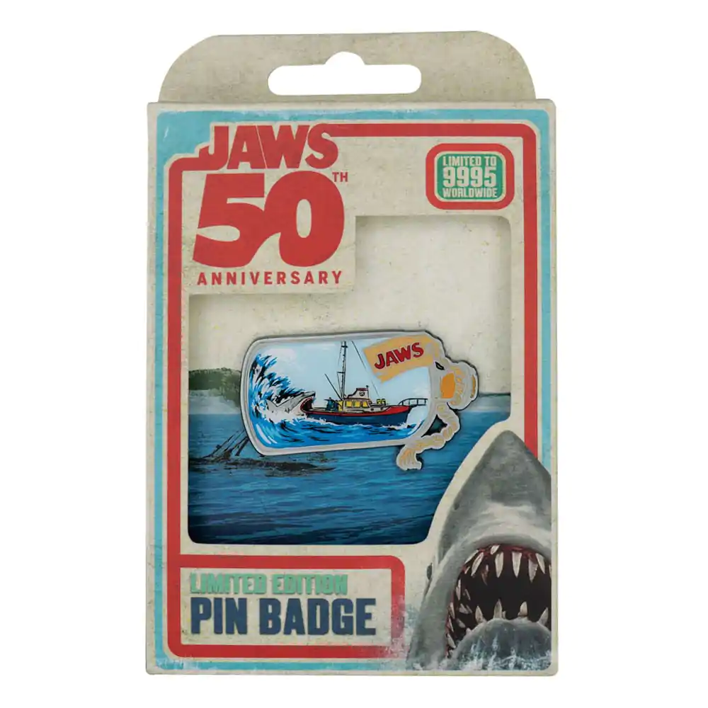 Jaws Pin Anstecker 50. Jahrestag Ship in Bottle Produktfoto