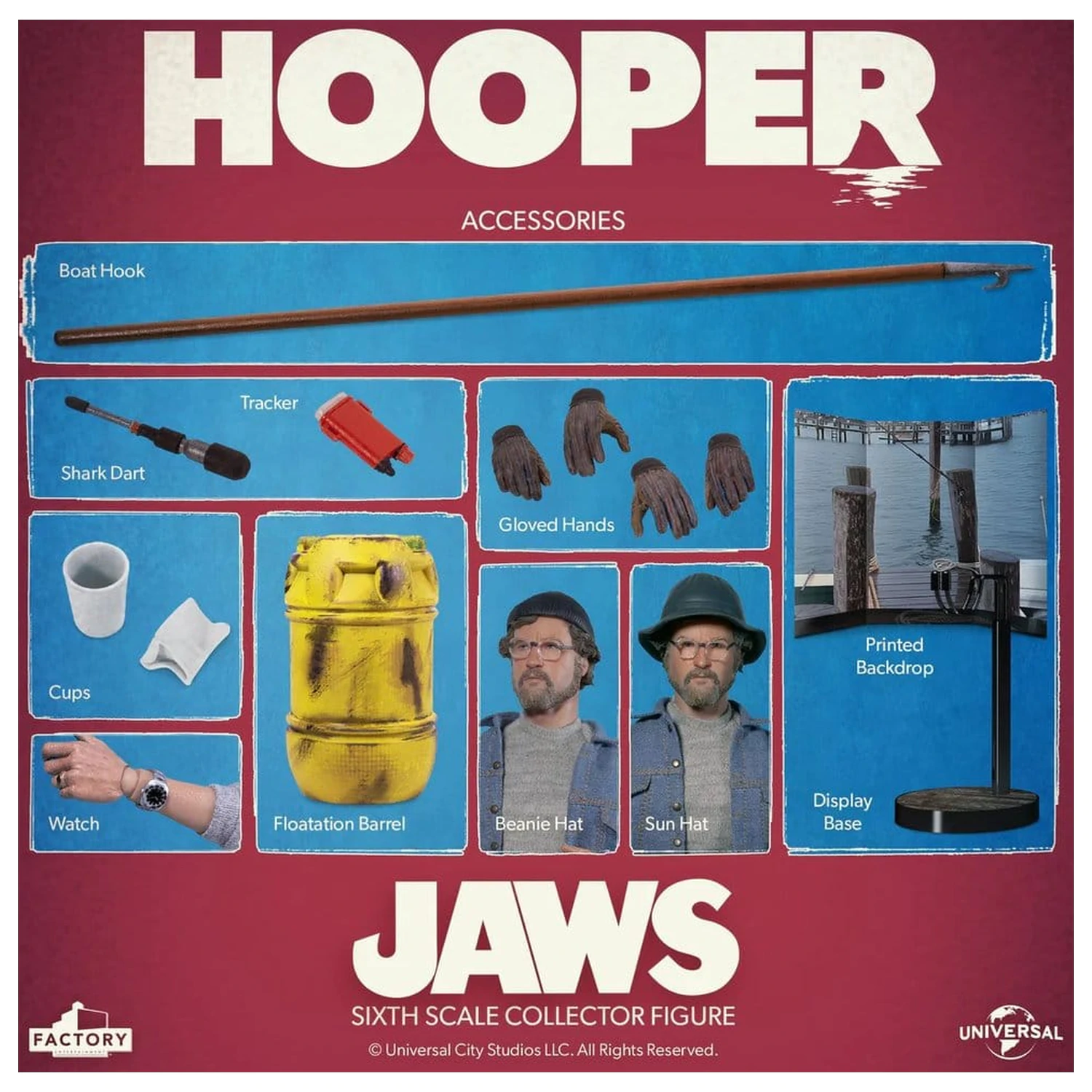 Jaws Actionfigur 1/6 Hooper 15 cm Produktfoto