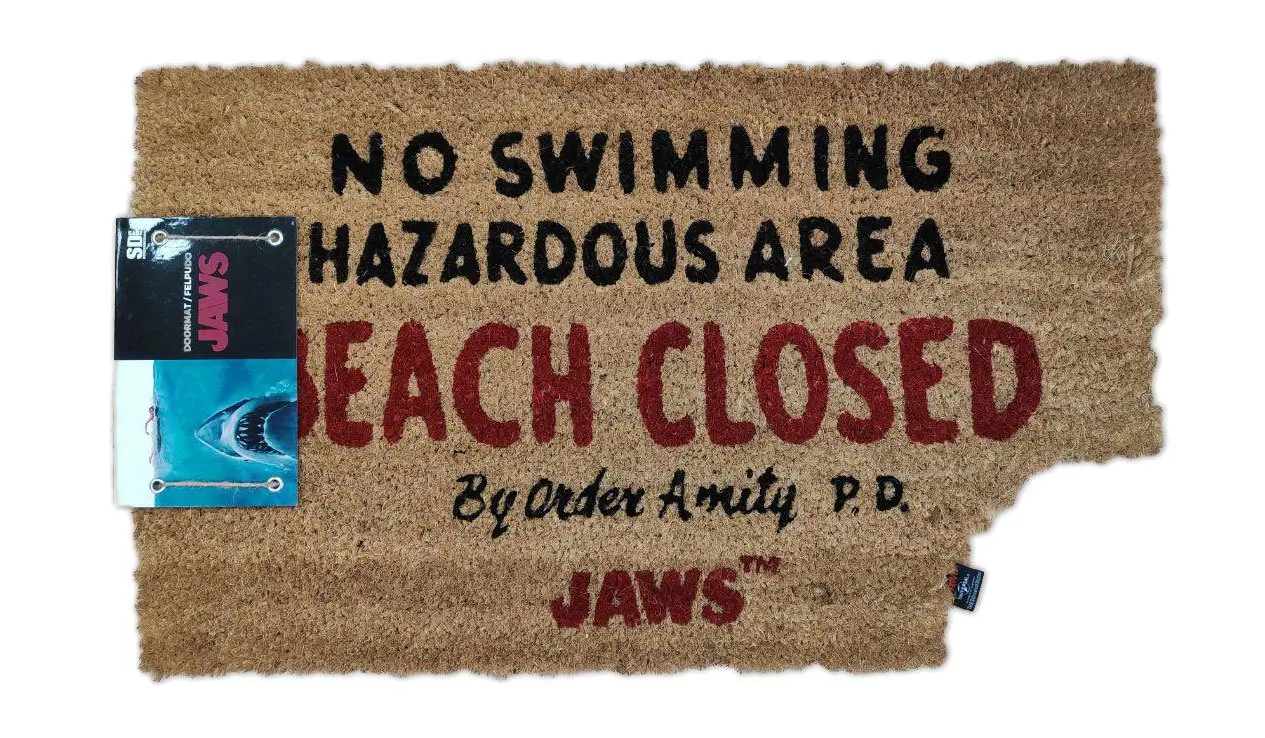 Jaws Fußmatte Beach Closed 43 x 72 cm Produktfoto