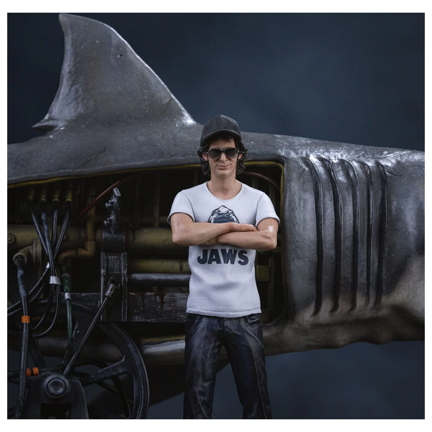 Jaws Deluxe Art Scale Statue 1/10 Steven Spielberg Jaws 50. Jubiläum 27 cm Produktfoto
