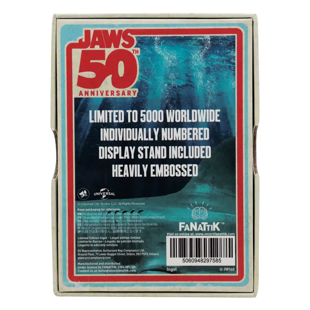 Jaws Ingot 50. Jubiläum Poster limitierte Auflage Produktfoto