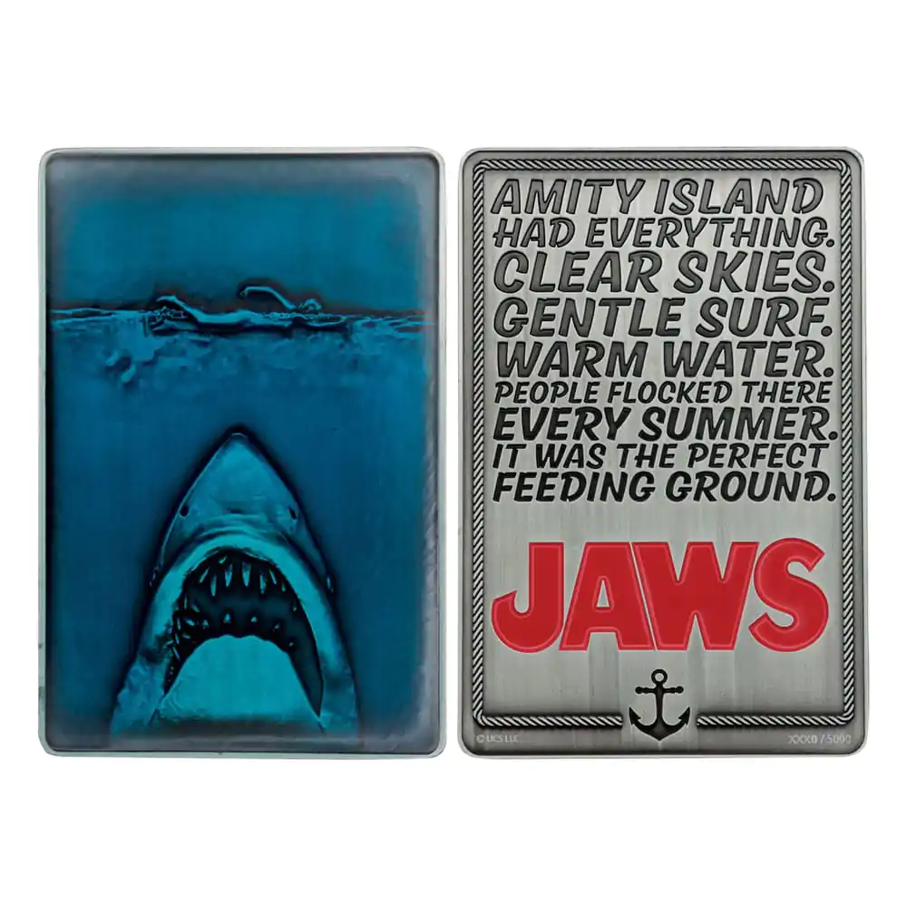 Jaws Ingot 50. Jubiläum Poster limitierte Auflage Produktfoto