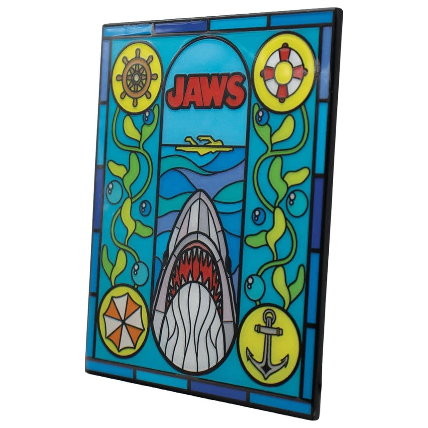 Jaws Barren im Buntglas-Stil Limited Edition Produktfoto