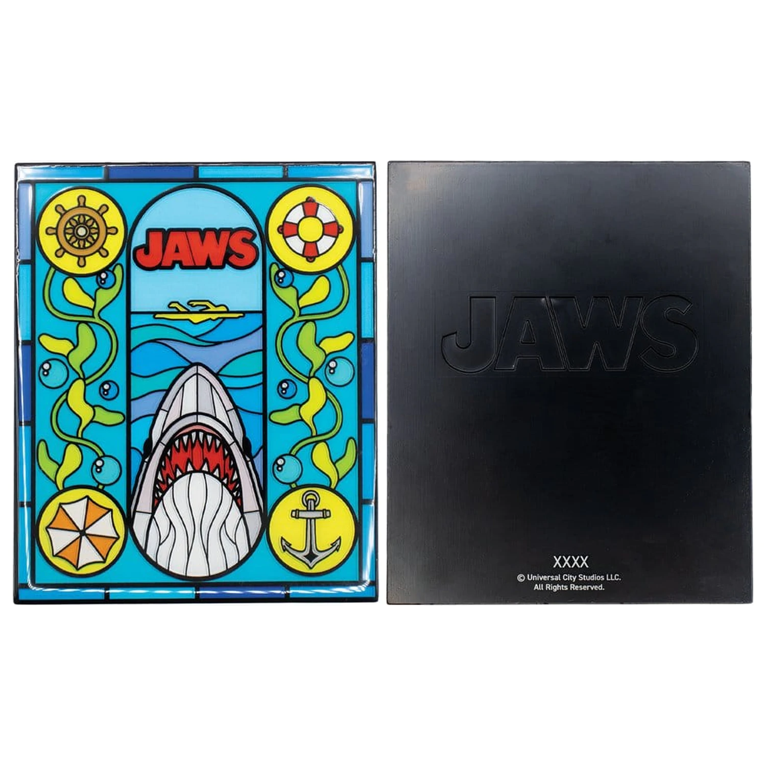 Jaws Barren im Buntglas-Stil Limited Edition Produktfoto