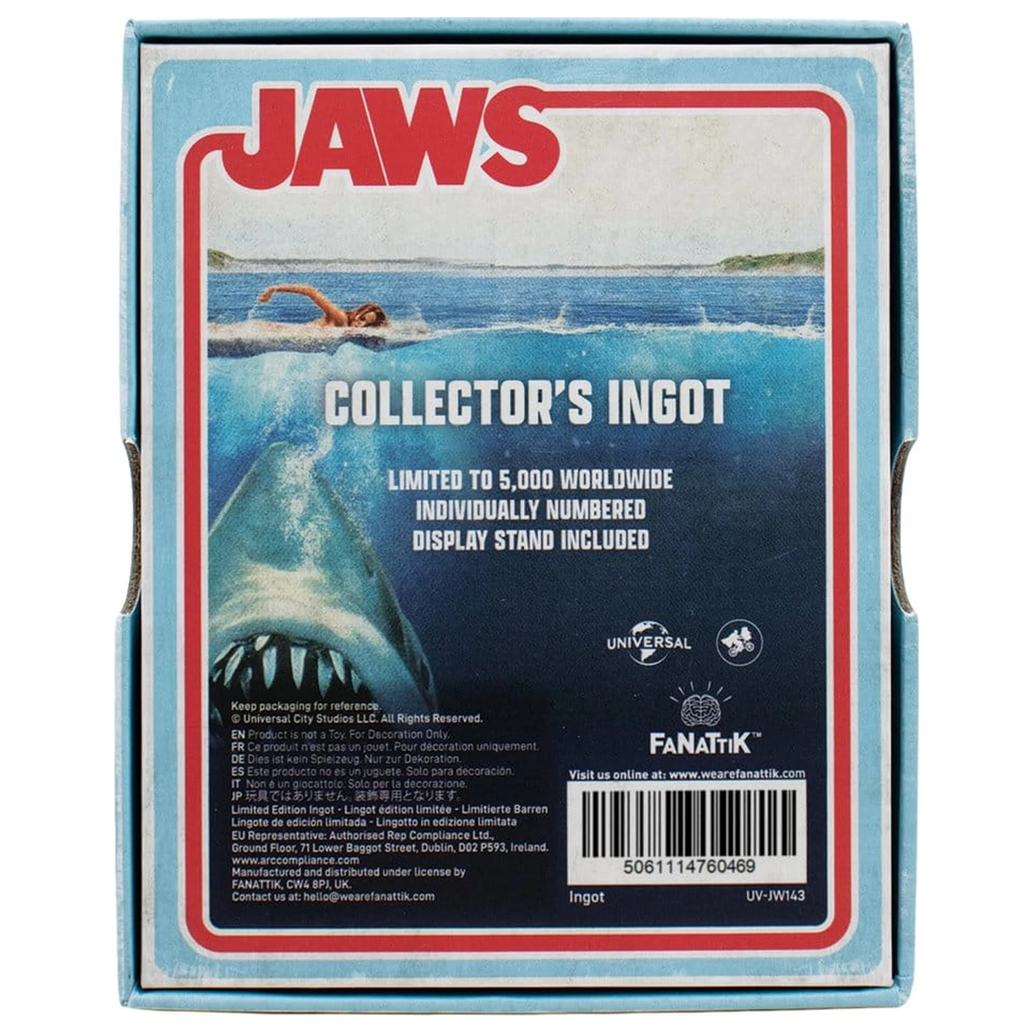 Jaws Barren im Buntglas-Stil Limited Edition Produktfoto
