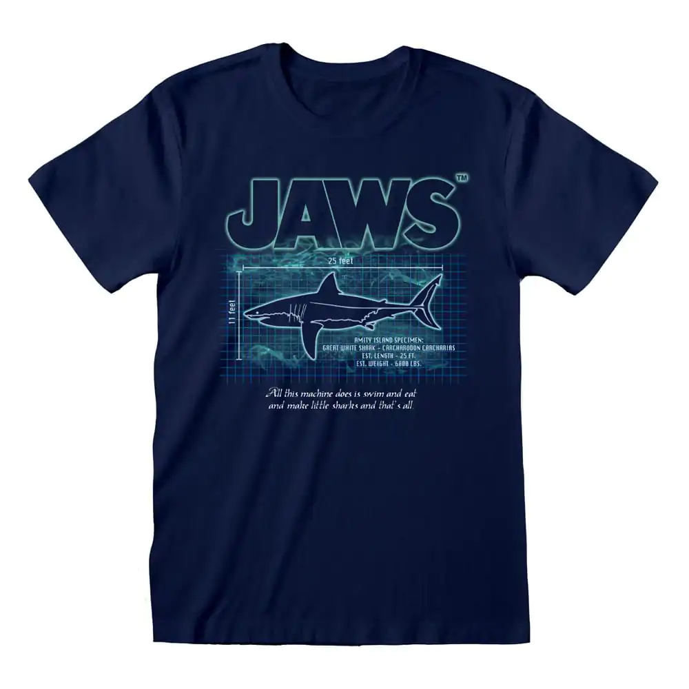 Jaws T-Shirt Great White Info Produktfoto