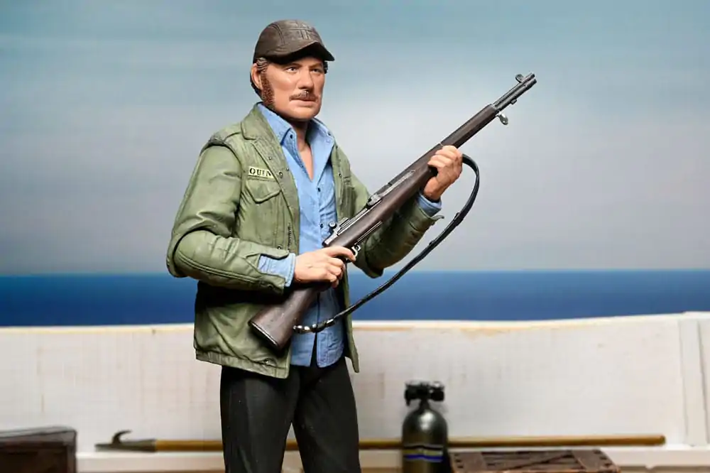 Jaws Action Figur Ultimate Sam Quint 50-jähriges Jubiläum Figur 18 cm Produktfoto