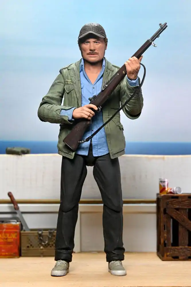 Jaws Action Figur Ultimate Sam Quint 50-jähriges Jubiläum Figur 18 cm Produktfoto