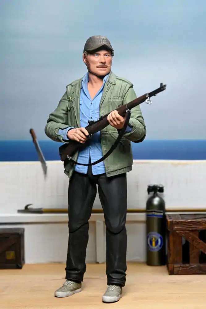 Jaws Action Figur Ultimate Sam Quint 50-jähriges Jubiläum Figur 18 cm Produktfoto