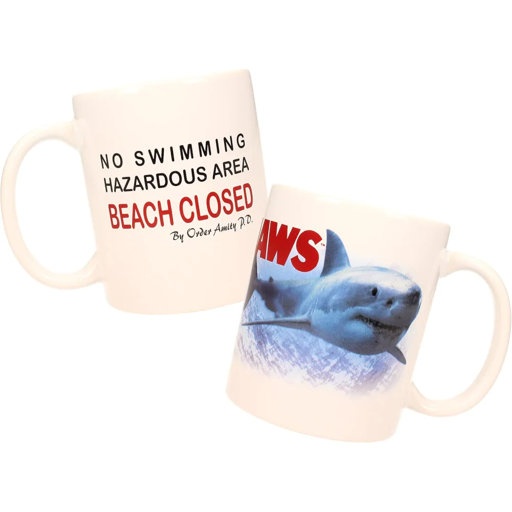 Der weiße Hai Tasse Beach Closed Produktfoto