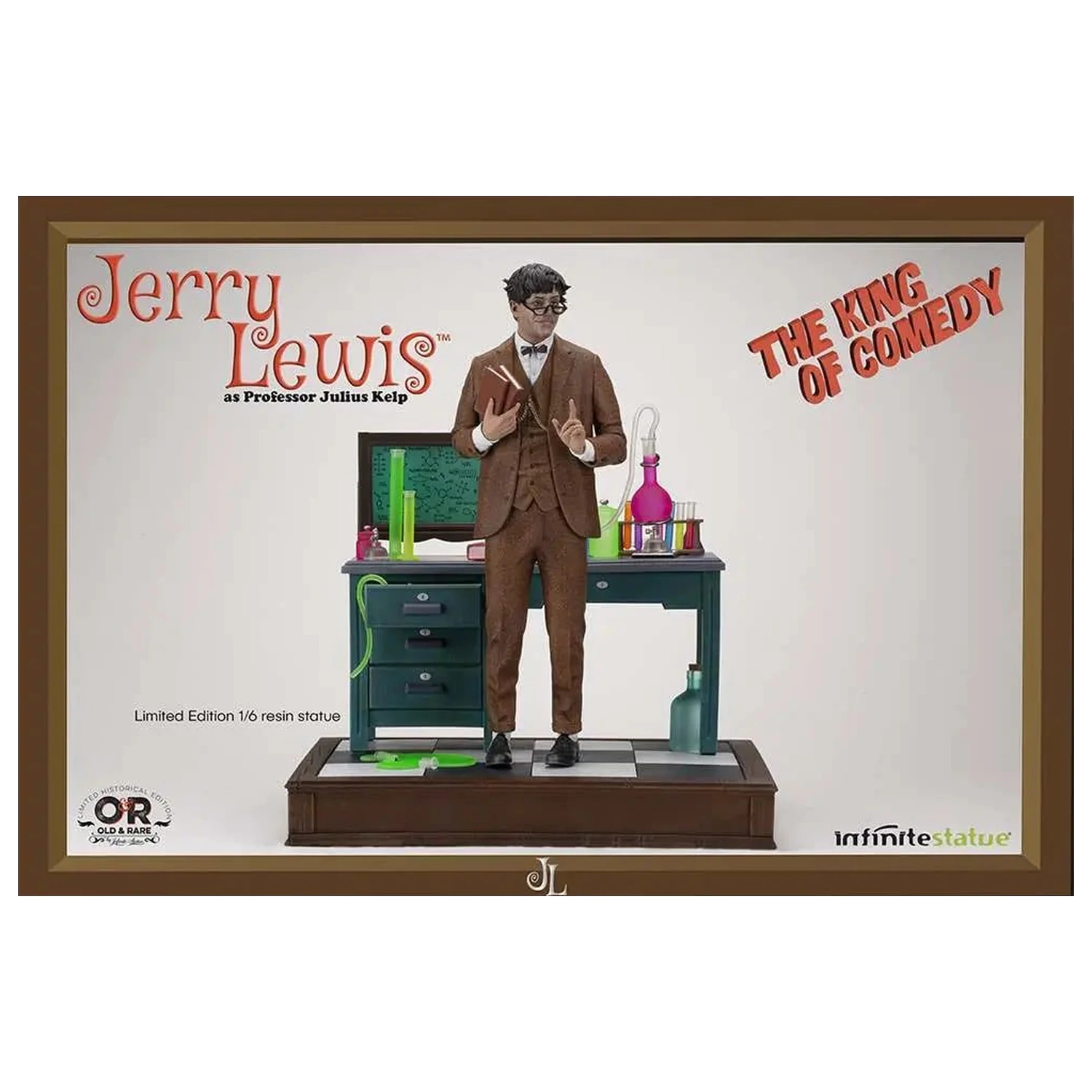 Jerry Lewis Professor Julius Kelp Statue Limitierte Edition 1/6 30 cm Produktfoto