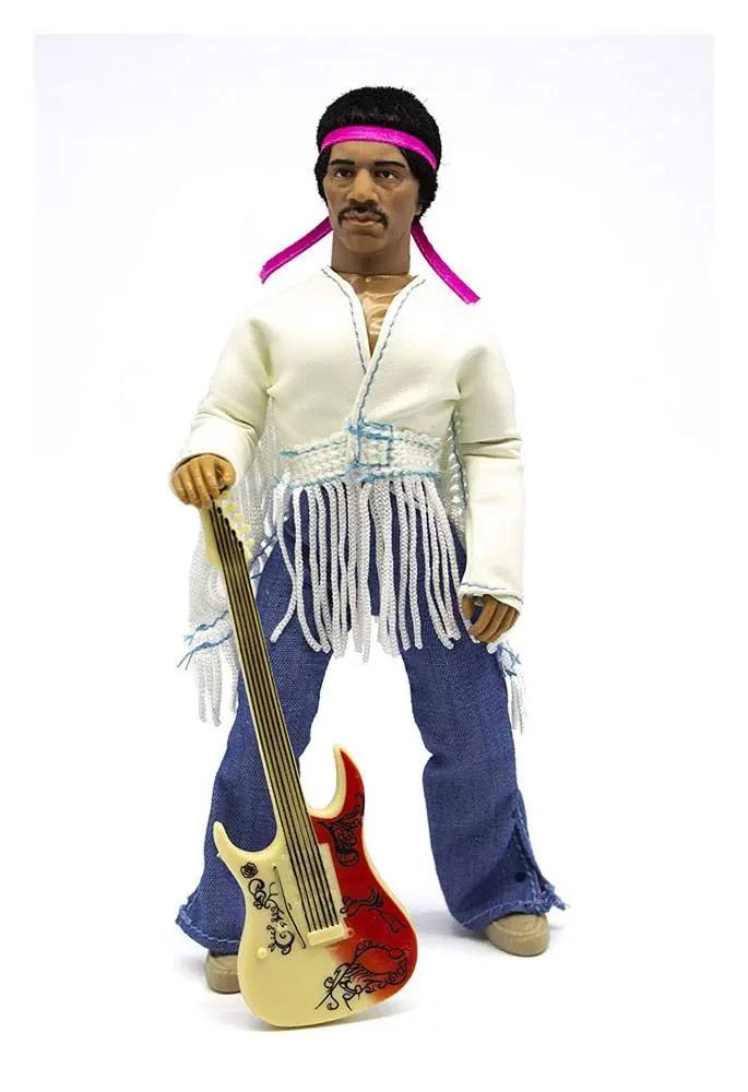 Jimi Hendrix Actionfigur Woodstock Beflockt 20 cm Produktfoto