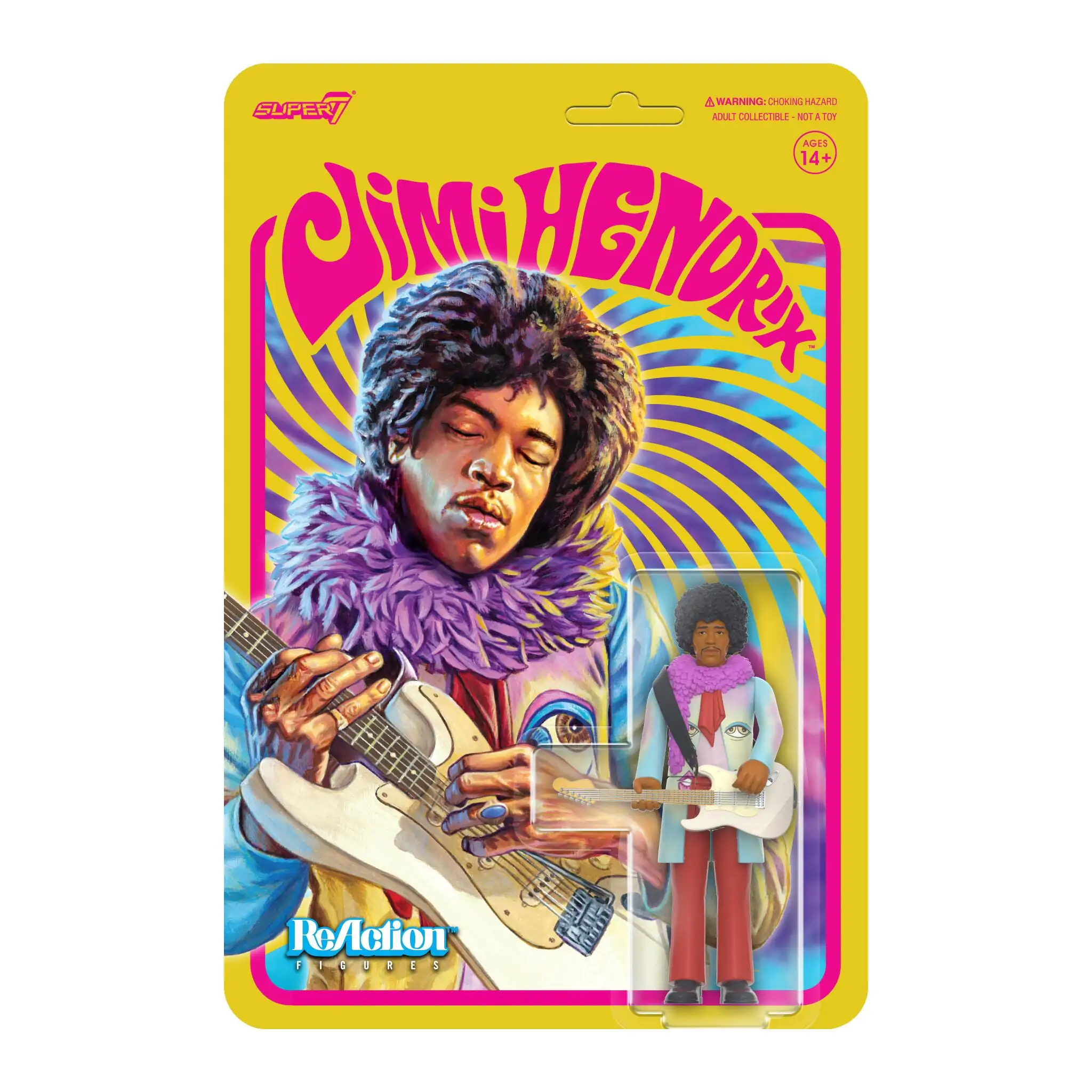 Jimi Hendrix  ReAction Actionfigur Jimi Hendrix 10 cm Produktfoto