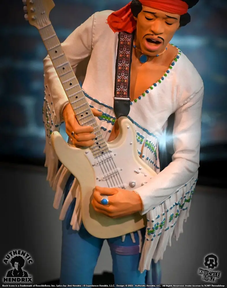 Jimi Hendrix Rock Iconz Statue Jimi Hendrix III 22 cm Produktfoto