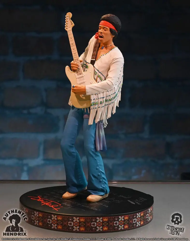 Jimi Hendrix Rock Iconz Statue Jimi Hendrix III 22 cm Produktfoto