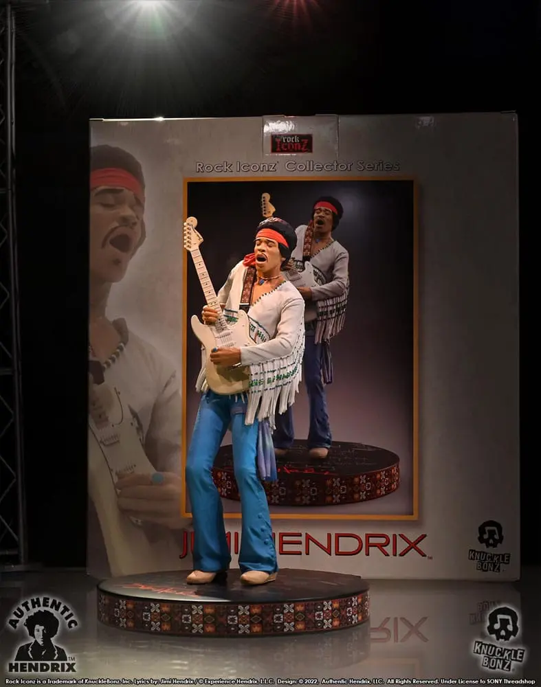 Jimi Hendrix Rock Iconz Statue Jimi Hendrix III 22 cm Produktfoto