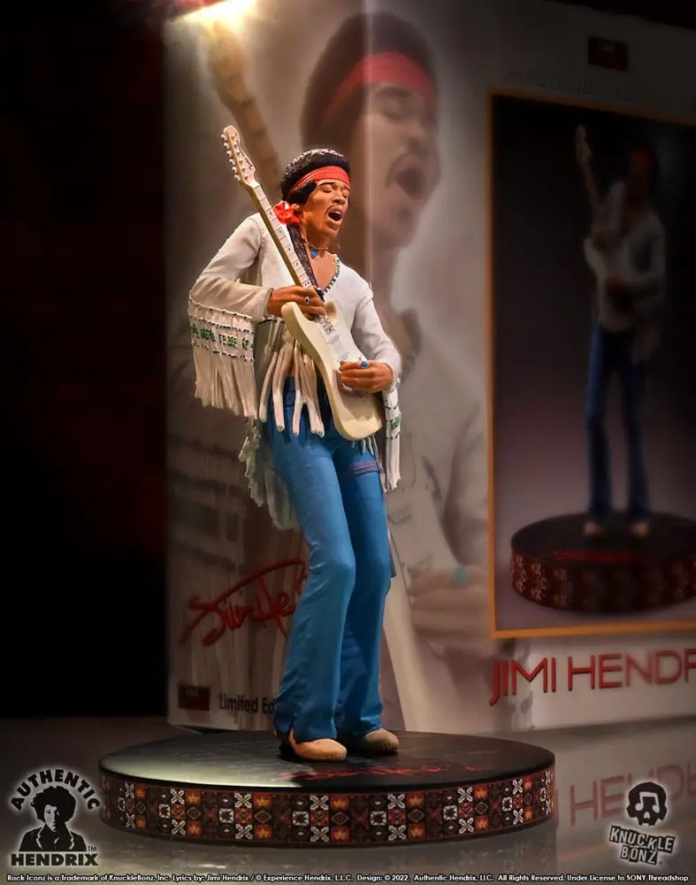 Jimi Hendrix Rock Iconz Statue Jimi Hendrix III 22 cm Produktfoto