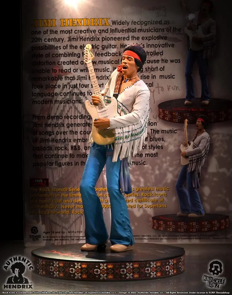 Jimi Hendrix Rock Iconz Statue Jimi Hendrix III 22 cm Produktfoto