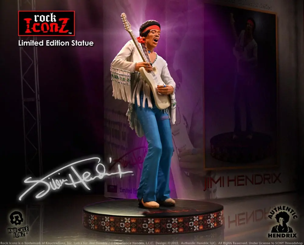 Jimi Hendrix Rock Iconz Statue Jimi Hendrix III 22 cm Produktfoto