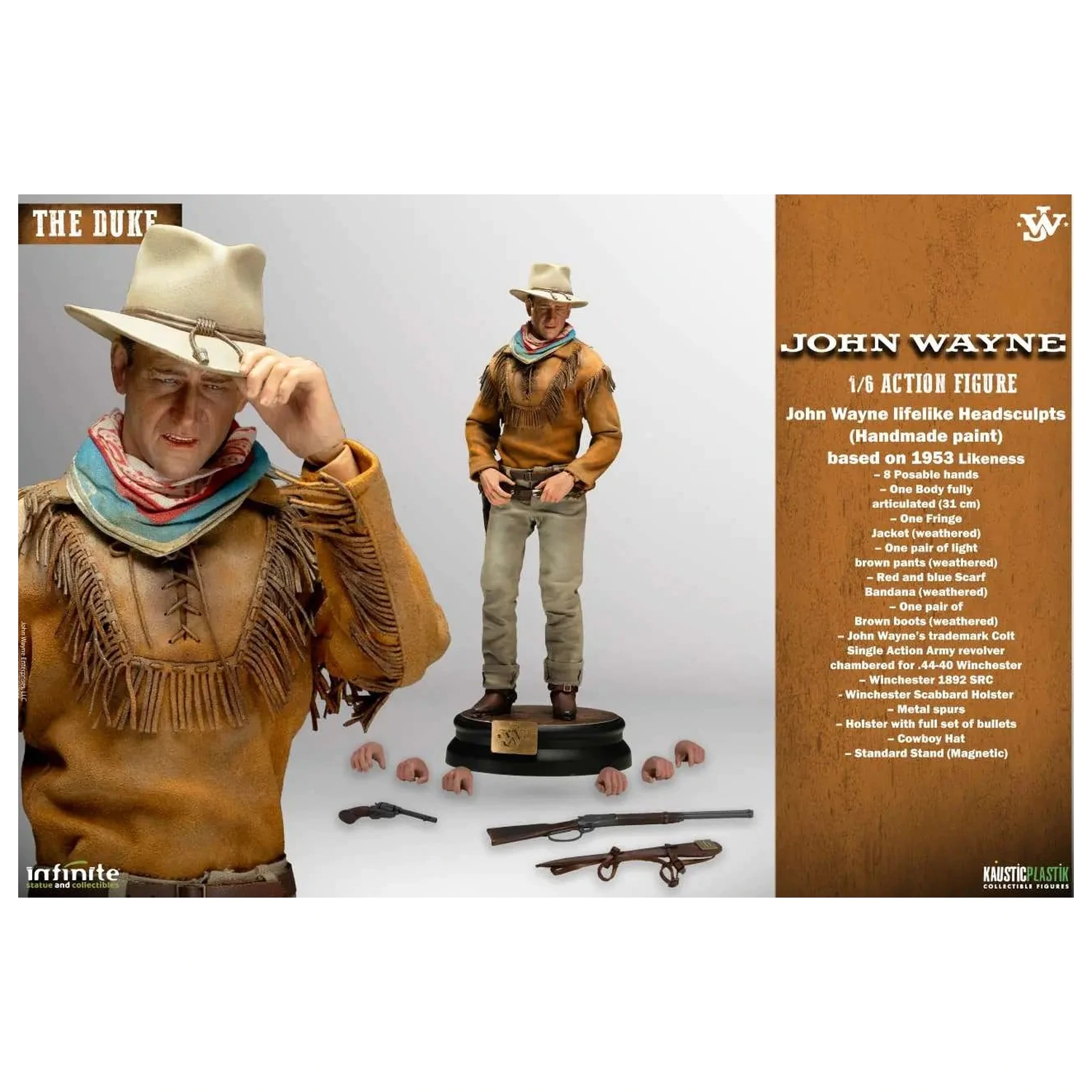 JOHN WAYNE The Duke Figur 1/6 Standard Version 31cm Produktfoto