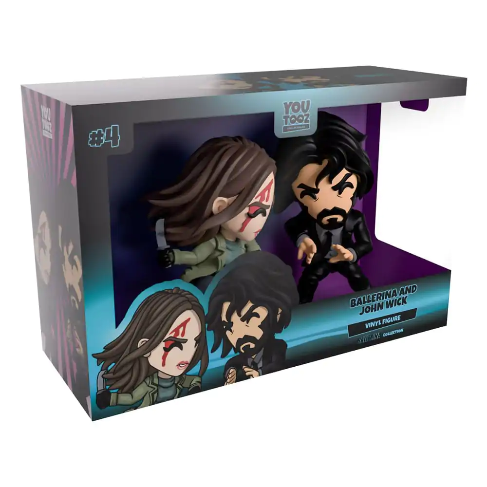 John Wick: Ballerina Vinyl Figuren 2er-Pack Ballerina & John Wick 11 cm Produktfoto